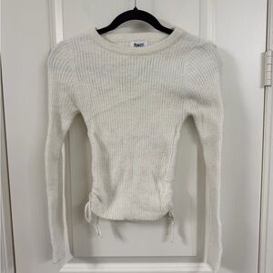 Princess Polly White Knit Sweater Size S/M